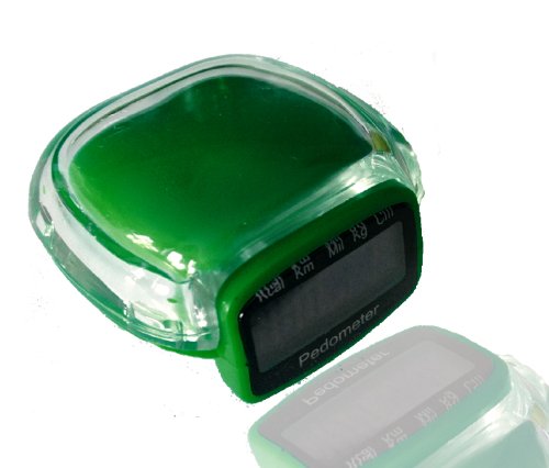 Multi-function Pedometer - ADDED FEATURES: Step Counter, Calculate Calories Burnt, Digital Clock & More *Colour: Green*