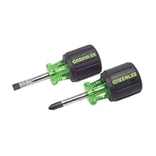 Greenlee 0153-04C Stubby Screwdriver Set, 2 Piece