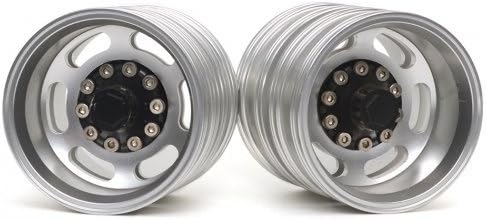 Hercules Hobby #HH/HH-WL015BK 1/14 Tractor Trucks Rear Wheels Double Attached Wheels (2 pcs) Version E Black
