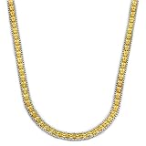 14 Karat Yellow & White Gold Arietta Necklace 16 Inch