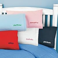 Kids Pillow Cover Red Poplin
