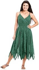 Shirred Georgette Zig Zag Elasticized   Waistline Tunic 