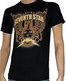 SEVENTH STAR - Cat Bolt - Black T-shirt