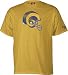 Search : St. Louis Rams -Gold- Soda Rubber Gridiron Classics Helmet T-Shirt