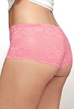 Avenue Plus Size Prism Pink Cheeky Lace Panty