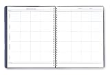 House of Doolittle Lesson Planner 8  x 11 Inch with 8 Periods, 40+ Weeks, and a Blue Embossed Leatherette Cover Recycled  (HOD51007)