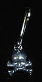 Skull and Crossbones PIRATE / Jolly Roger HORSE HALTER Charm-pewter