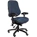 BodyBilt J2507x Blue Fabric High Back Task Ergonomic Chair with Arms, 22" Length x 21.50" Width Backrest, 21" Width Seat, Grade 3 Comfortek