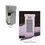 dVault Mailboxes Secure Collection Unit w/Front Access & Tote, Delivery Vault DVCS0023-2, Gray