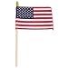 US stick flag 8in x 12in Standard wood stick with spear tip