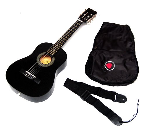 Kindergitarre 1/4 Größe mit Klassikbesaitung, Gitarrentasche und Gurt