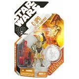 C-3PO with Battle Droid Head 30th Anniversary Star Wars Action Figure with Exclusive Collector Coin