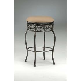 Hillsdale Furniture 4336-831 Lincoln Backless Swivel Bar Stool, by Hillsdale Furniture