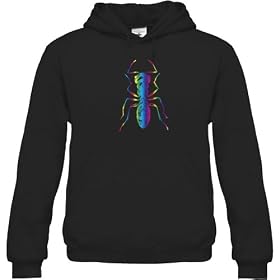 Buy Ant Unisex Hooded Sweatshirt (Gold, Silver, Pink, Blue, and Rainbow Foil) by Solid Gold Bomb