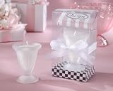 Sweet Treats Glass Sundae Candle in Ice Cream Parlor Gift Box Set of Four (Set of 96) - Baby Shower