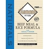 Diamond Naturals Dry Food for Adult Dog, Beef and Rice Formula, 40 Pound Bag