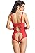 Amoretu Womens Lingerie Sheer Cupless Teddy Crotchless Lace Bodysuits