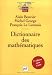 Dictionnaire des mathématiques Dictionnaire des mathématiques