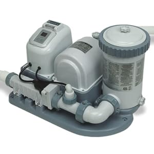 Intex 2000 gph Water Filtration Pool Pump with Built-in Chlorine Generator by