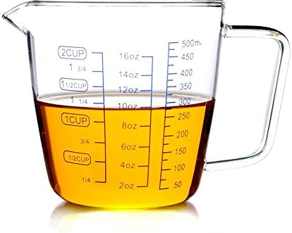 Komiikka 16OZ Borosilicate-Glass Glass Measuring Cup 500ml
