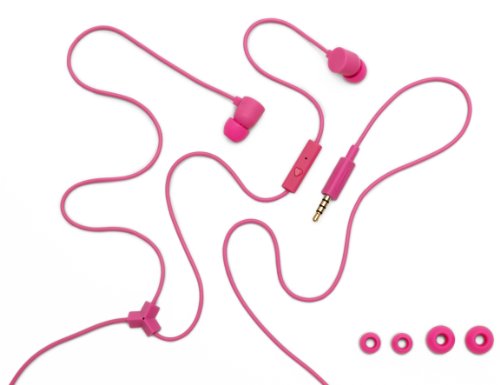 Coloud Colors Pink InEar-Kopfh&ouml;rer im stylischen Coloud Colors Design (InLine Mikrofon & Fernbedienung) pink