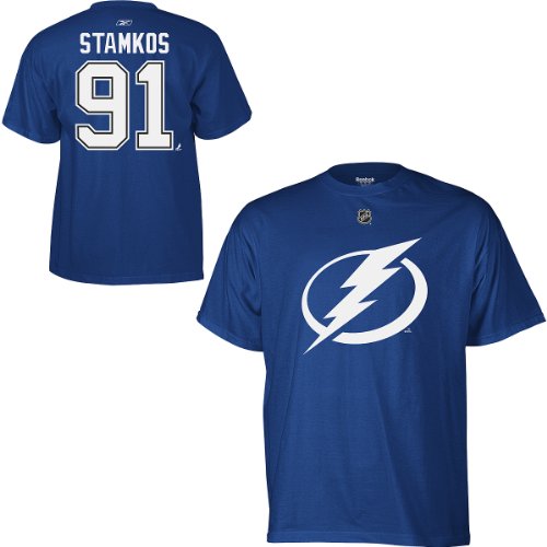 Reebok Tampa Bay Lightning Steven Stamkos Player Name & Number T-Shirt Extra Large
