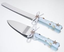 Coastal Mist Knife and Cake Server Set