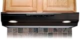Sharp 30in Range Hood w/4 fan speeds, 3 level dual Halogen Lighting, Bl