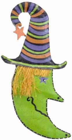 Peri Woltjer WITCH FACE HANGER 20077727 Halloween Green New