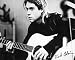 Kurt Cobain - Guitar (Horizontal) Beautiful MUSEUM WRAP CANVAS Print with Added BRUSHSTROKES Unknown 20x16