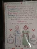 Counted Cross Stitch Kit, Monday's Child, 12 X 16