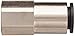 Legris 3014 60 14 Nickel-Plated Brass Push-to-Connect Fitting, Inline Connector, 3/8
