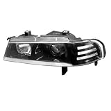 92-96 HONDA PRELUDE HEADLIGHTS (1-PIECE) - EURO BLACK STYLE, W PROJECTOR (DEPO-US) PAIR 93... by
