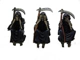3 Grim Reaper Computer Toppers See Speak Hear No Evil