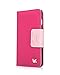 iPhone 6 Plus Case, iPhone 6s Plus Case,[Upgraded-Opened Volume and Power Button Ports,no Break Issue] by HiLDA,Wallet Case,PU Leather Case,Credit Card Holder,Flip Cover Case[Rose]