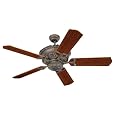 Monte Carlo 5AB52TB Aberdeen 52-Inch 5-Blade Ceiling Fan with Mahogany Blades, Tuscan Bronze