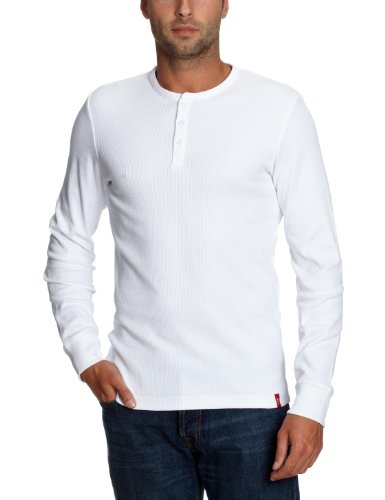 edc by ESPRIT Herren Shirt/ Langarmshirt N36608, Gr. 58 (XXL), Wei&szlig; (100) Preisvergleich