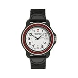 Victorinox Swiss Army Black Nylon Band White Dial - Men's Watch 24221