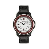 Victorinox Swiss Army Black Nylon Band White Dial - Men's Watch 24221