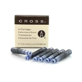 recharges stylo plume cross bleu effa�able