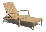 Sunlounger Honey Wicker Monaco