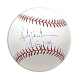 Rickey Henderson Autographed Baseball with Stolen Base King 1406 Inscription
