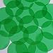 Sequin 40mm No Hole Round Shape Vinyl Go Go Trans Green