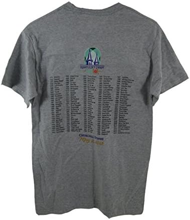 Official Kentucky Derby 141 Past Winners T-Shirt 2015 American Pharoah M Grey