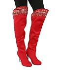 Multi Stud Thigh High Boot