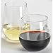 Libbey Vina 12-Piece Stemless Red and White Wine Glasses in Clear