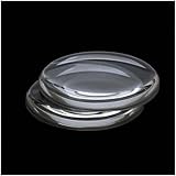 Clear Glass Jewelry Pendant Tiles Round 1 3/8 Inch (2 Beads)