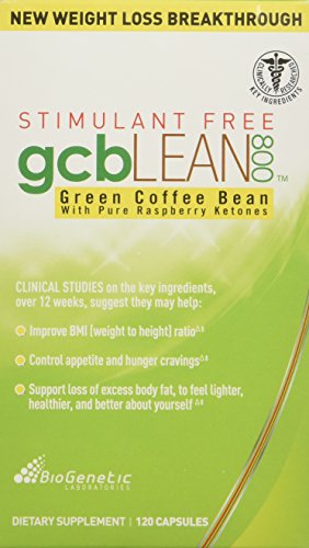 BioGenetic Laboratories gcbLEAN800 Green Coffee Bean with Raspberry Ketones -- 120 Capsules BioGenetic Laboratories gcbLEAN800 Green Coffee Bean with Raspberry Ketones -- 120 Capsules