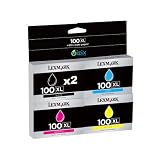 Lexmark 100XL 5 Ink Pack 2 black, 1 cyan, 1 magenta, 1 yellow