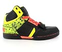 OSIRIS TRANZOR HI TOP SKATE TRAINERS BLACK/LIME